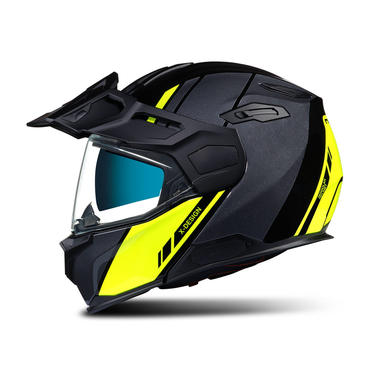 Nexx Casco Modulare  X.Vilijord Hi-Viz Fluo-Grigio