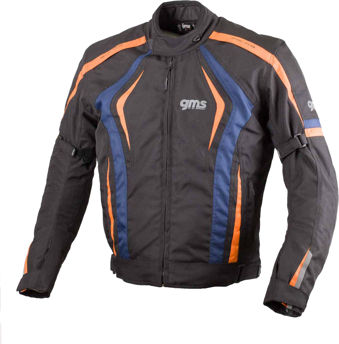 GMS Giacca Moto  Sport Blouson Pace Nero-Blu-Arancio