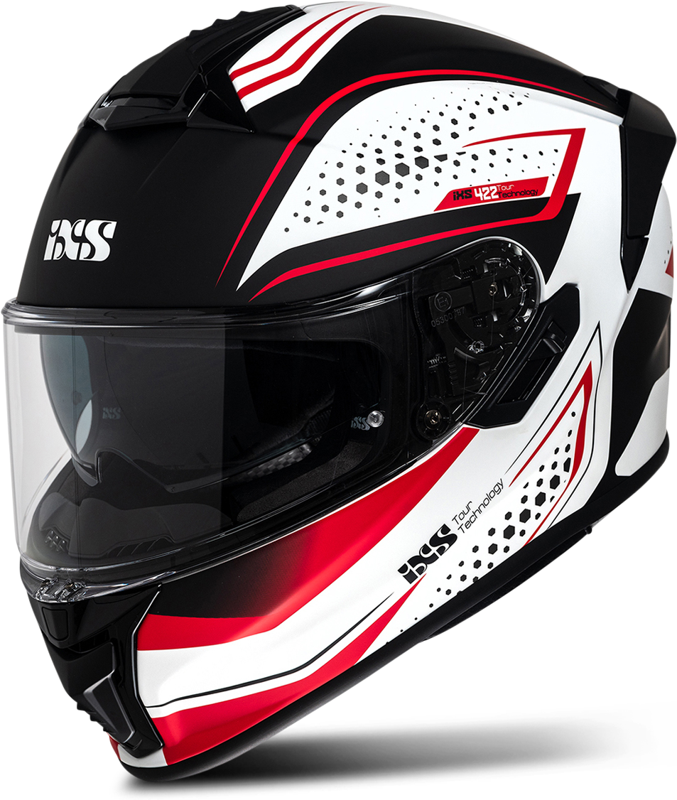 iXS Casco Integrale  422 FG 2.2 Bianco Opaco-Rosso