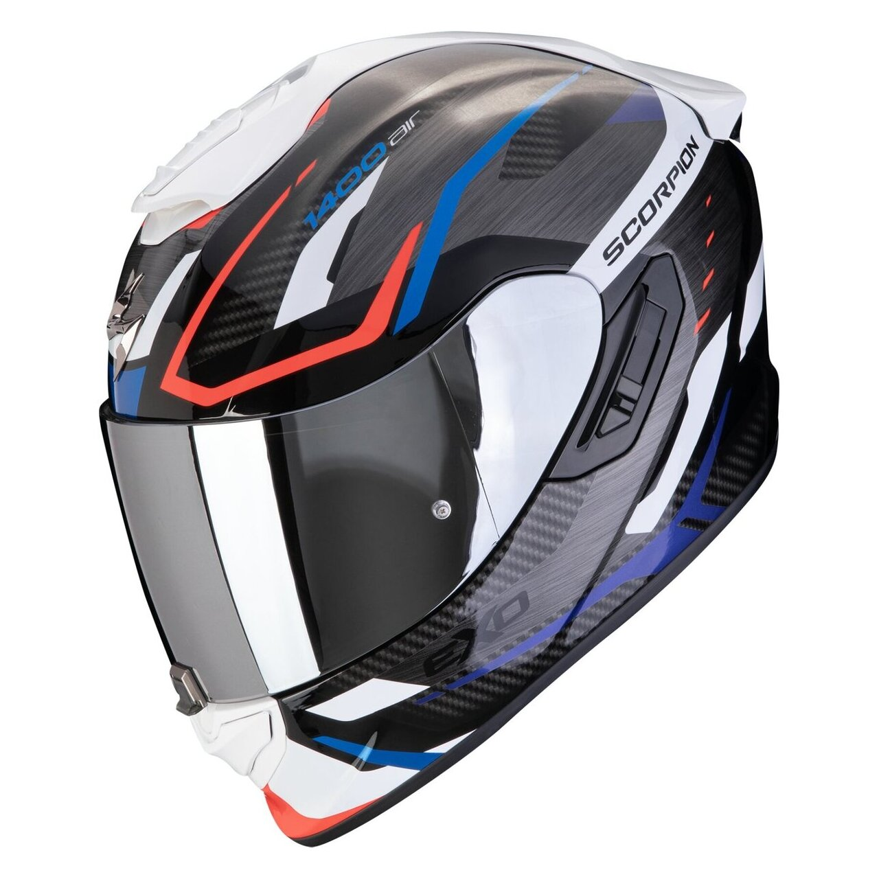 Scorpion Casco Integrale  EXO-1400 EVO II AIR Accord Nero-Blu-Bianco