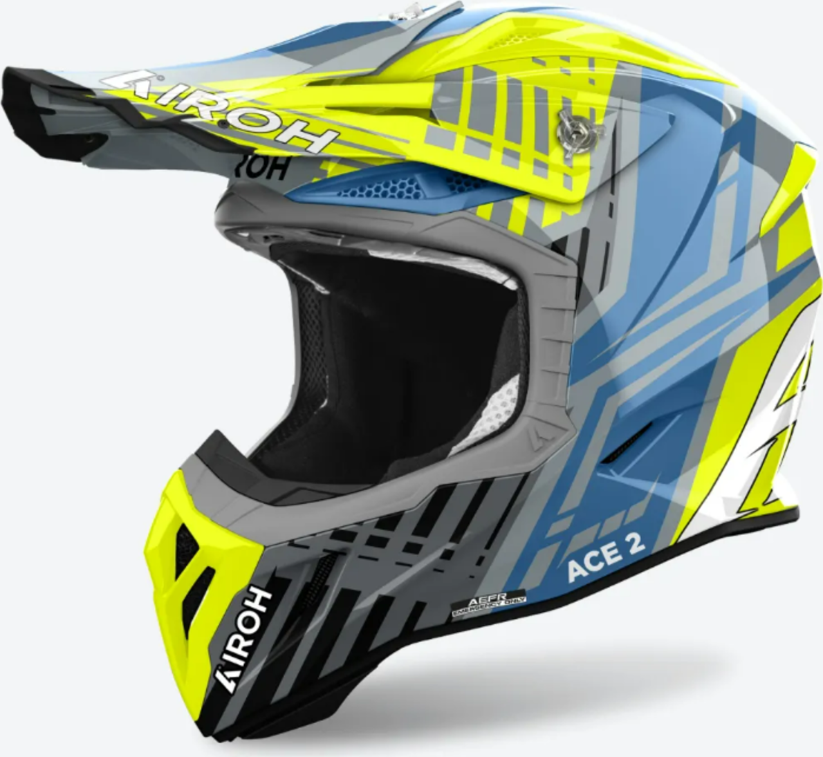 Airoh Casco Cross  Aviator Ace 2 Proud Giallo Lucido