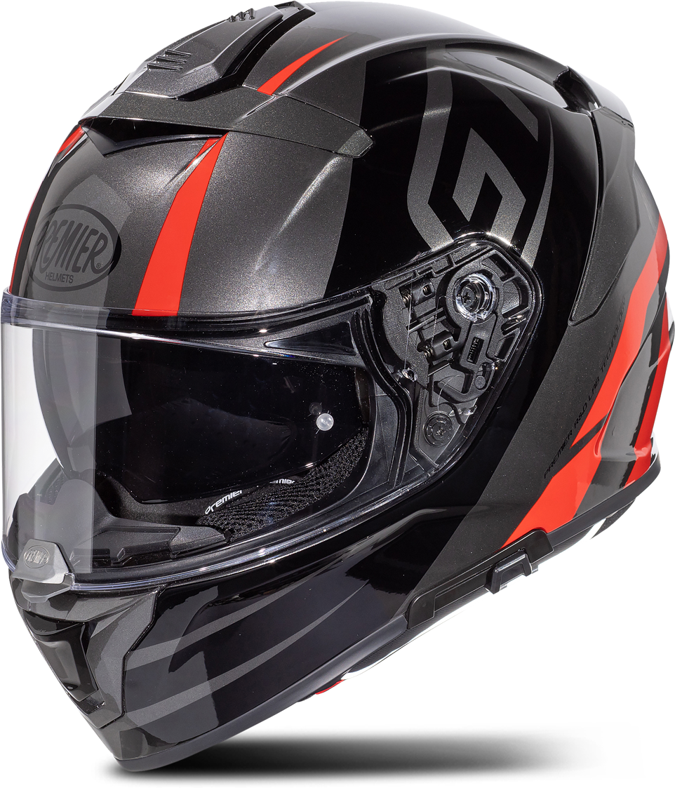 Premier Casco Integrale  Devil GT 17 Nero-Grigio-Rosso