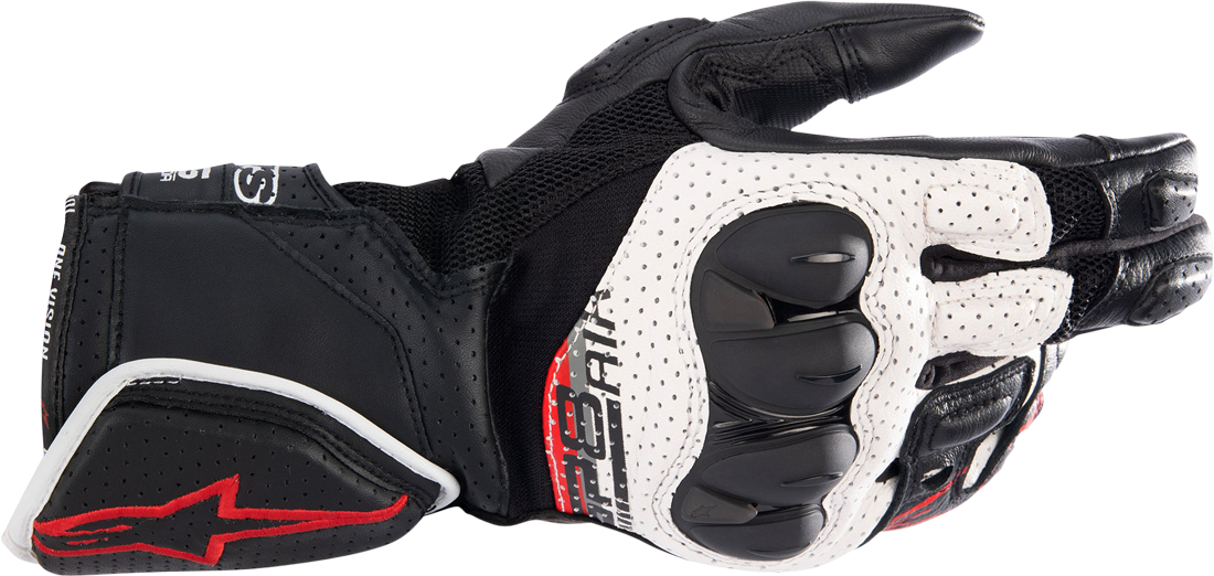 Alpinestars Guanti Moto  SP-8 V3 Air Nero-Bianco-Rosso