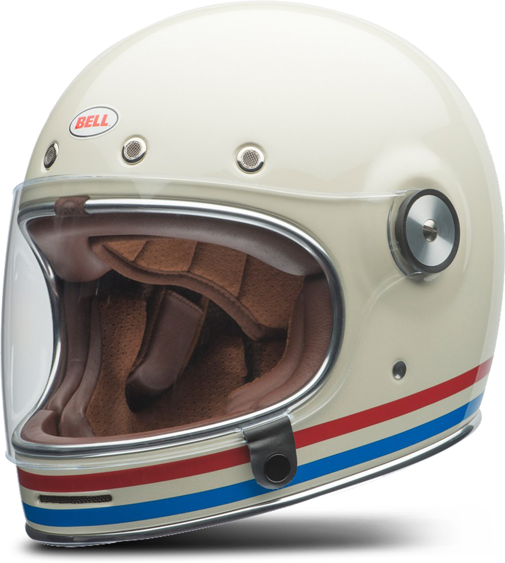 BELL Casco Integrale  Bullitt Bianco Perla-Oxblood-Blu