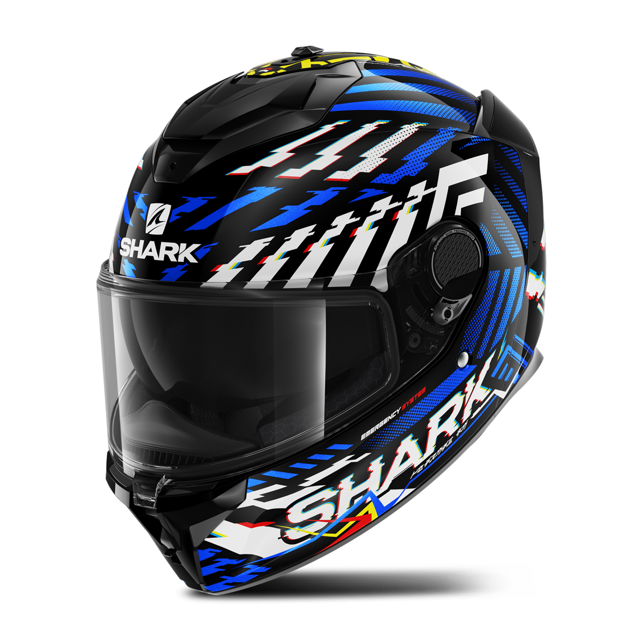 Shark Casco Integrale  Spartan GT E-Brake Nero-Giallo-Blu