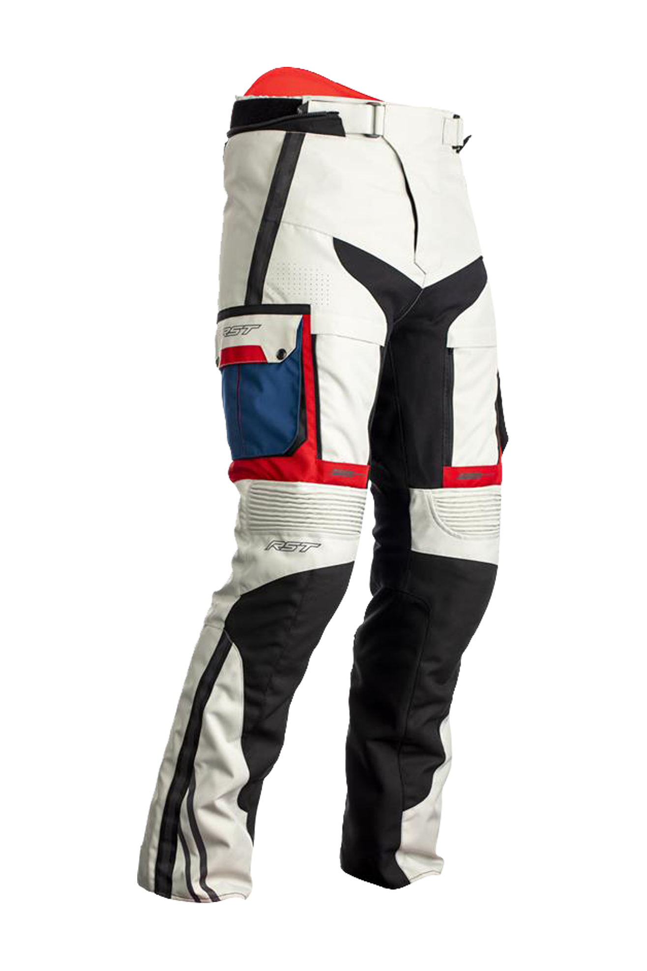 RST Pantaloni Moto Donna  Adventure-X Bianco-Blu-Rosso