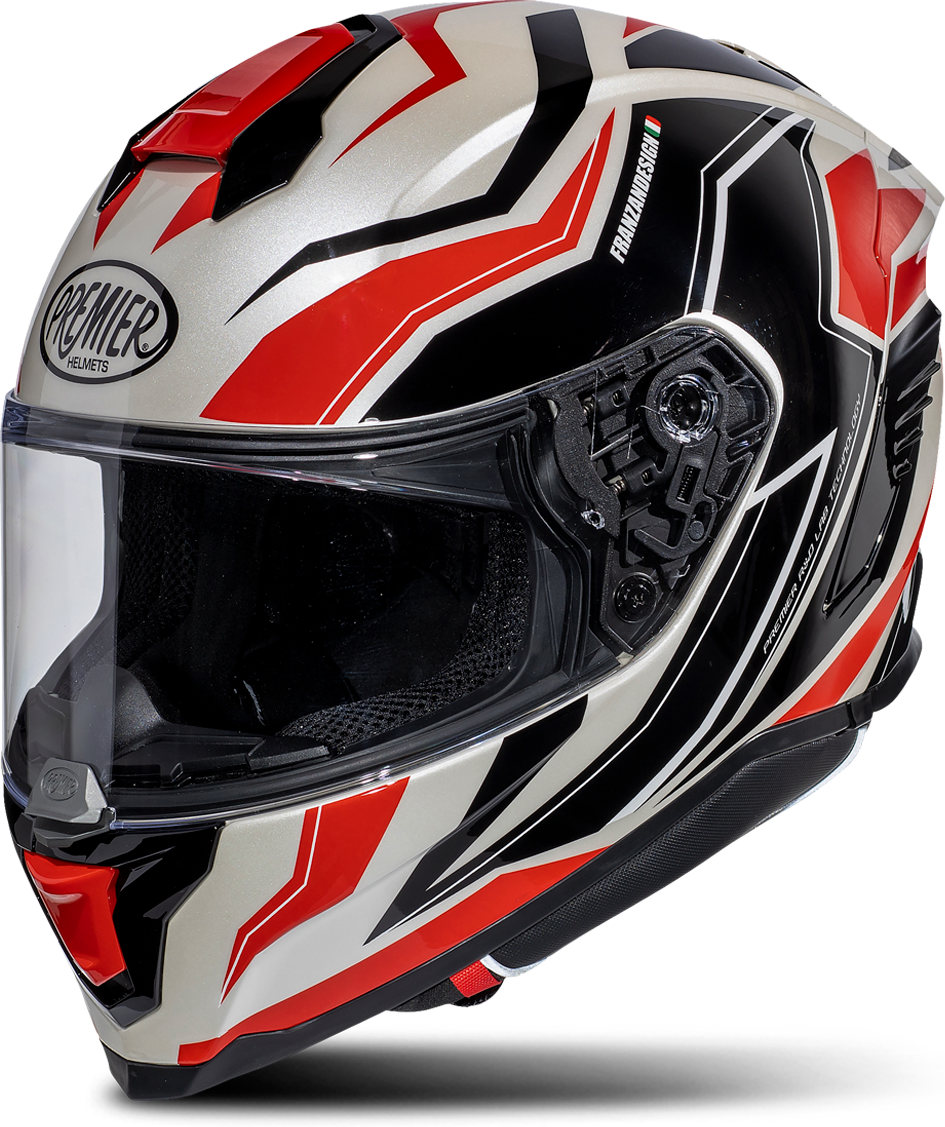 Premier Casco Integrale  Hyper RW 2 Arancio-Rosso-Nero