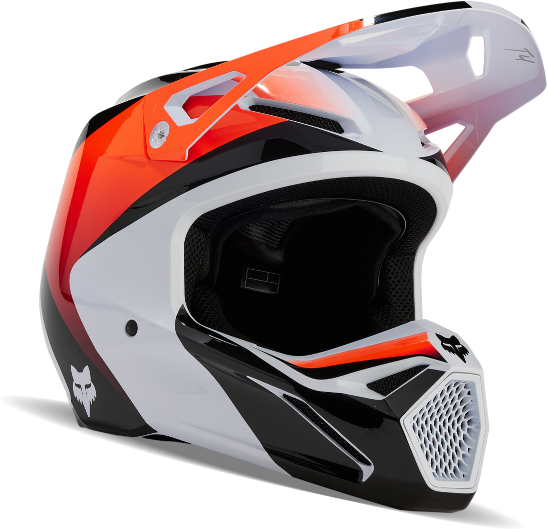 FOX Casco Cross  V1 Streak Bianco