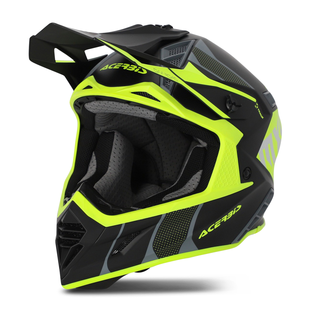 Acerbis Casco Cross  X-Track Nero-Giallo Fluo