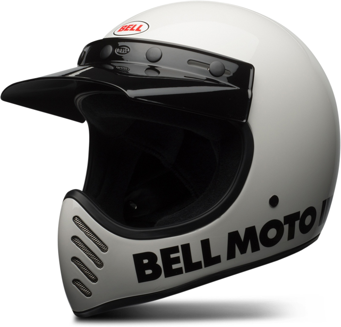 BELL Casco Integrale  Moto-3 Classic Bianco