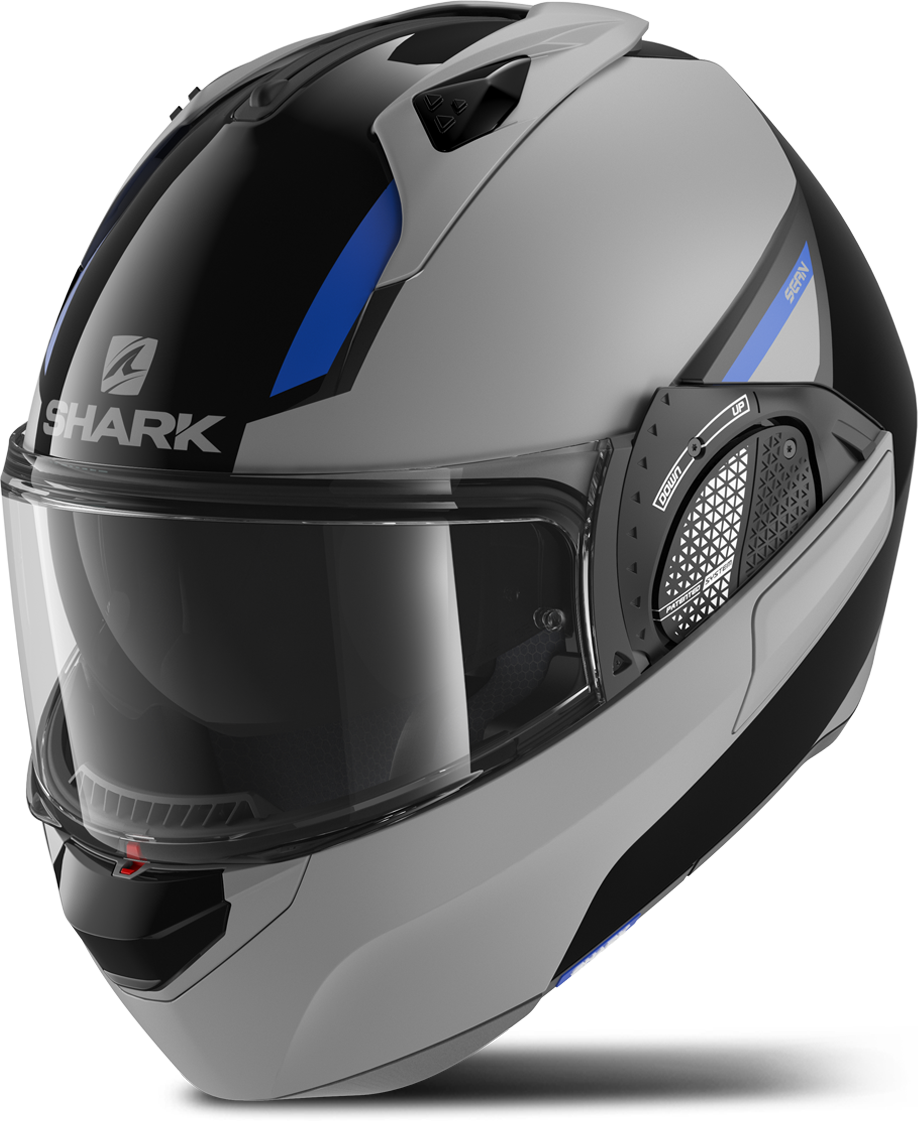 Shark Casco Modulare  Evo GT Sean Nero-Argento-Blu