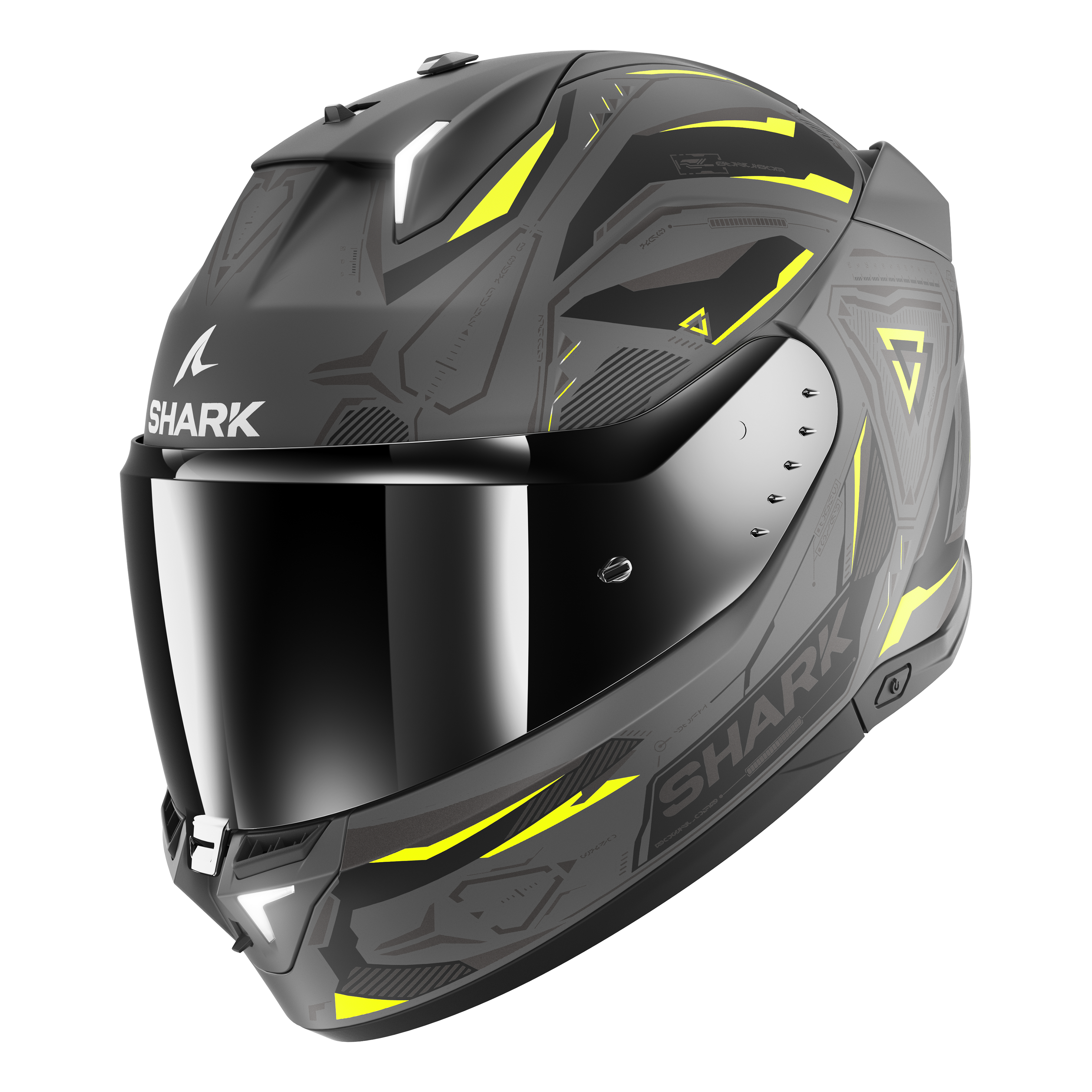 Shark Casco Integrale  Skwal i3 Linik Mat Antracite-Giallo-Nero