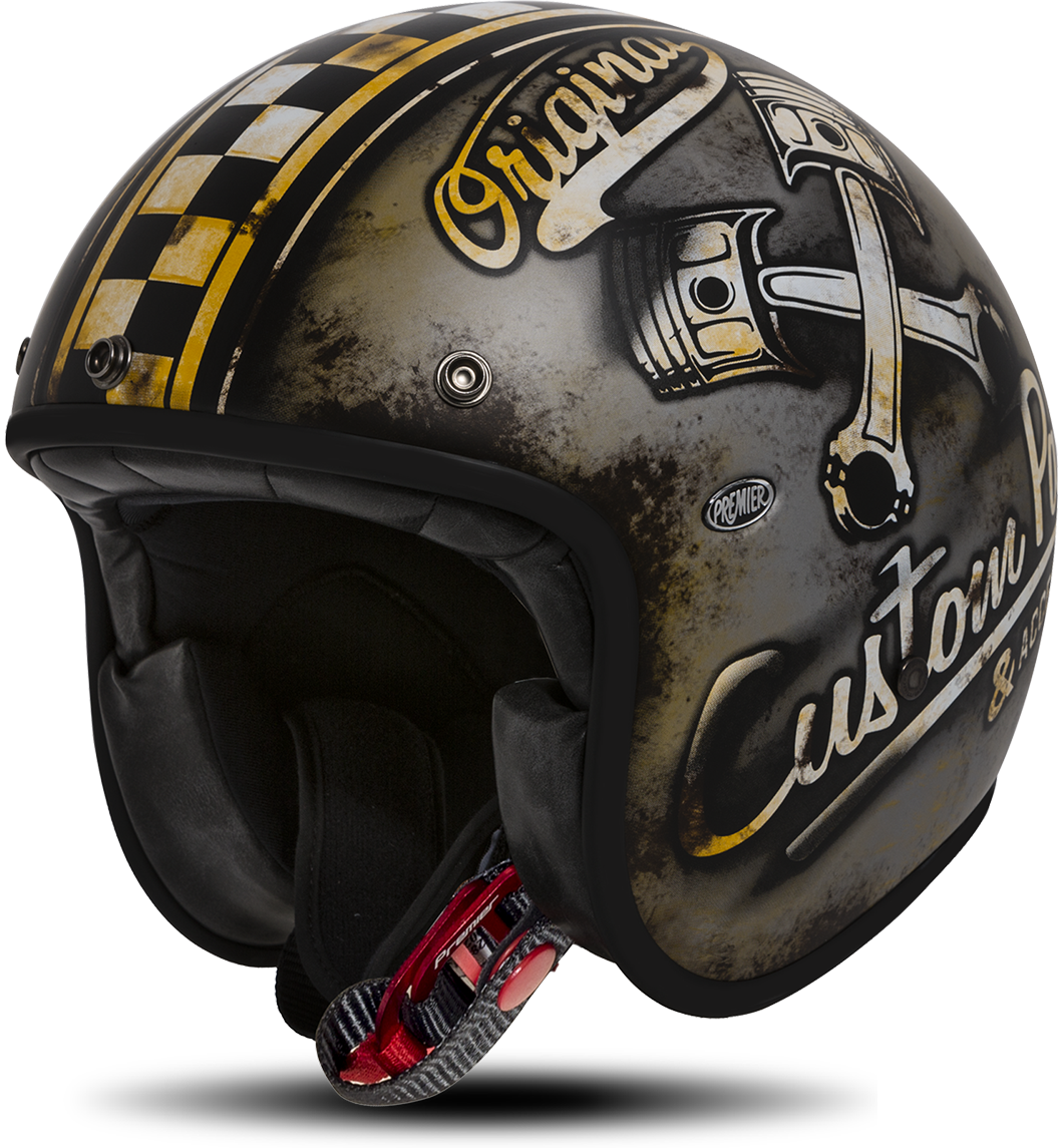 Premier Casco Jet  LE Petit Classic OP 9 BM Marrone-Nero