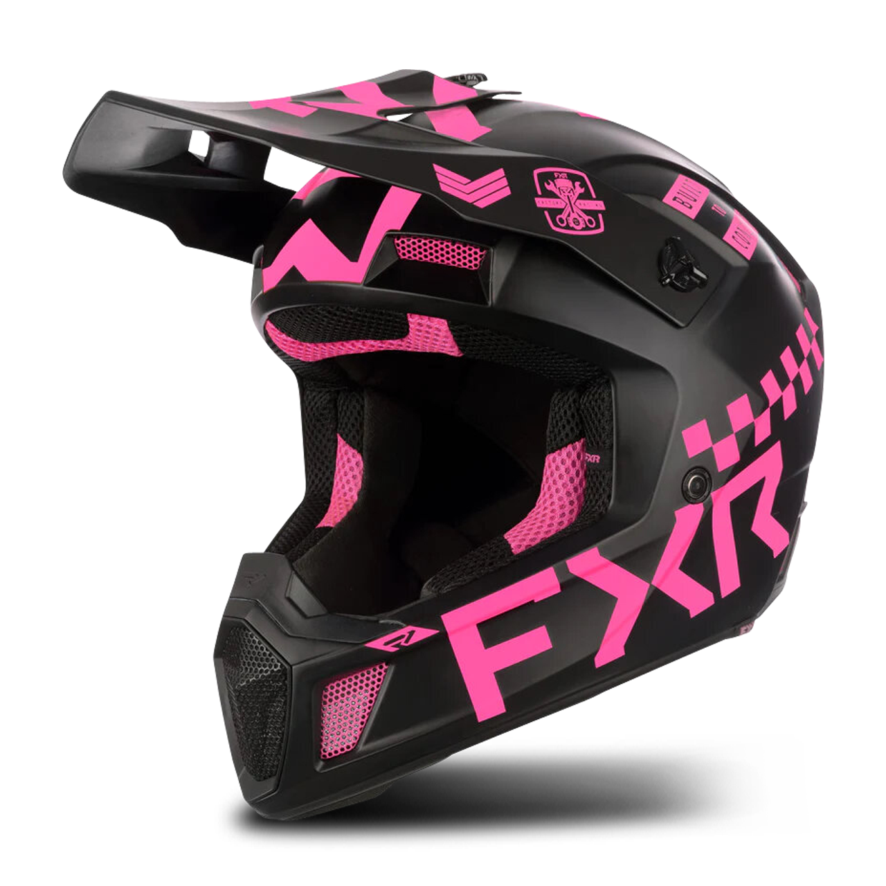 FXR Casco Cross  Clutch Gladiator Rosa