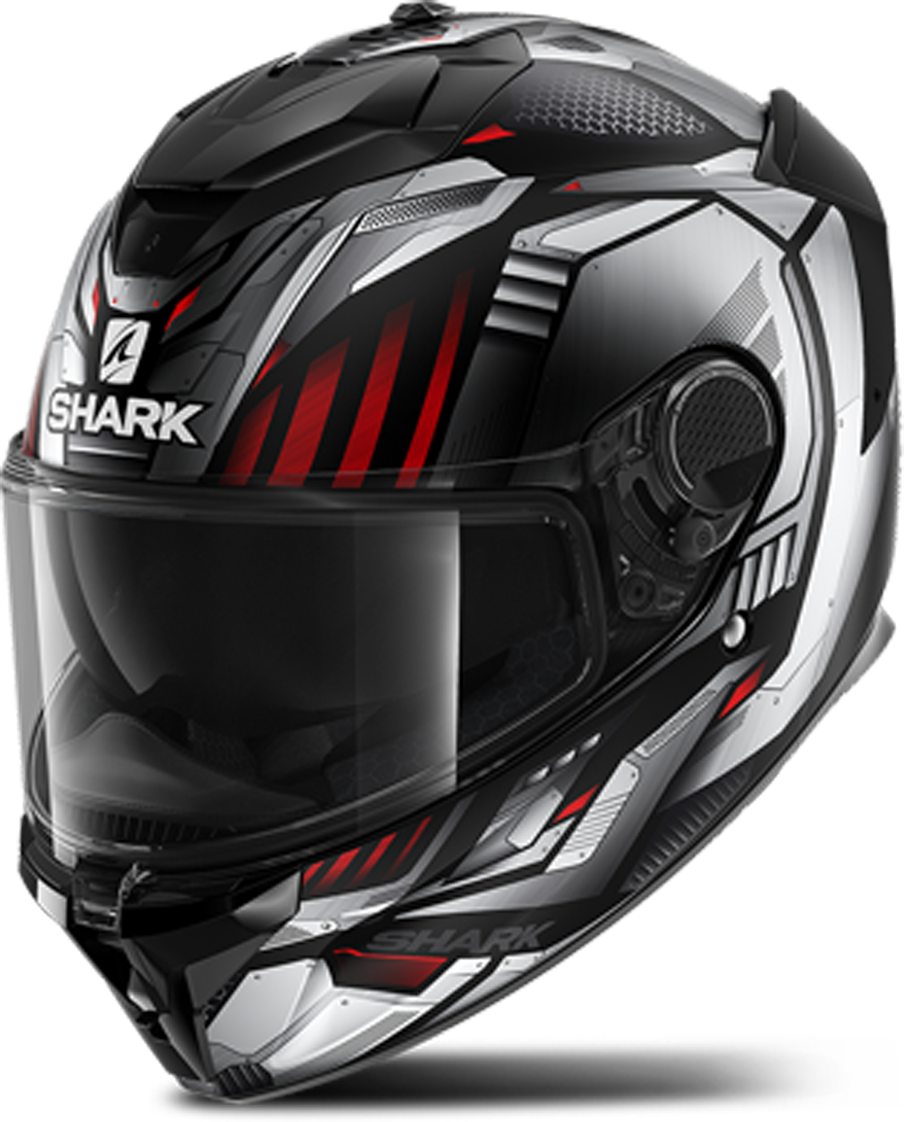 Shark Casco Integrale  Spartan GT Replikan Nero-Cromo-Argento