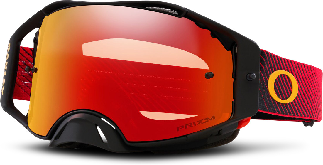 Oakley Maschera Cross  Airbrake Red Flow