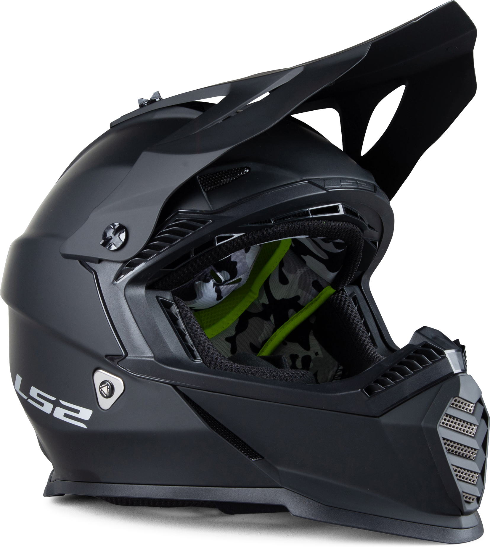 LS2 Casco Cross  MX437 Fast Evo Nero