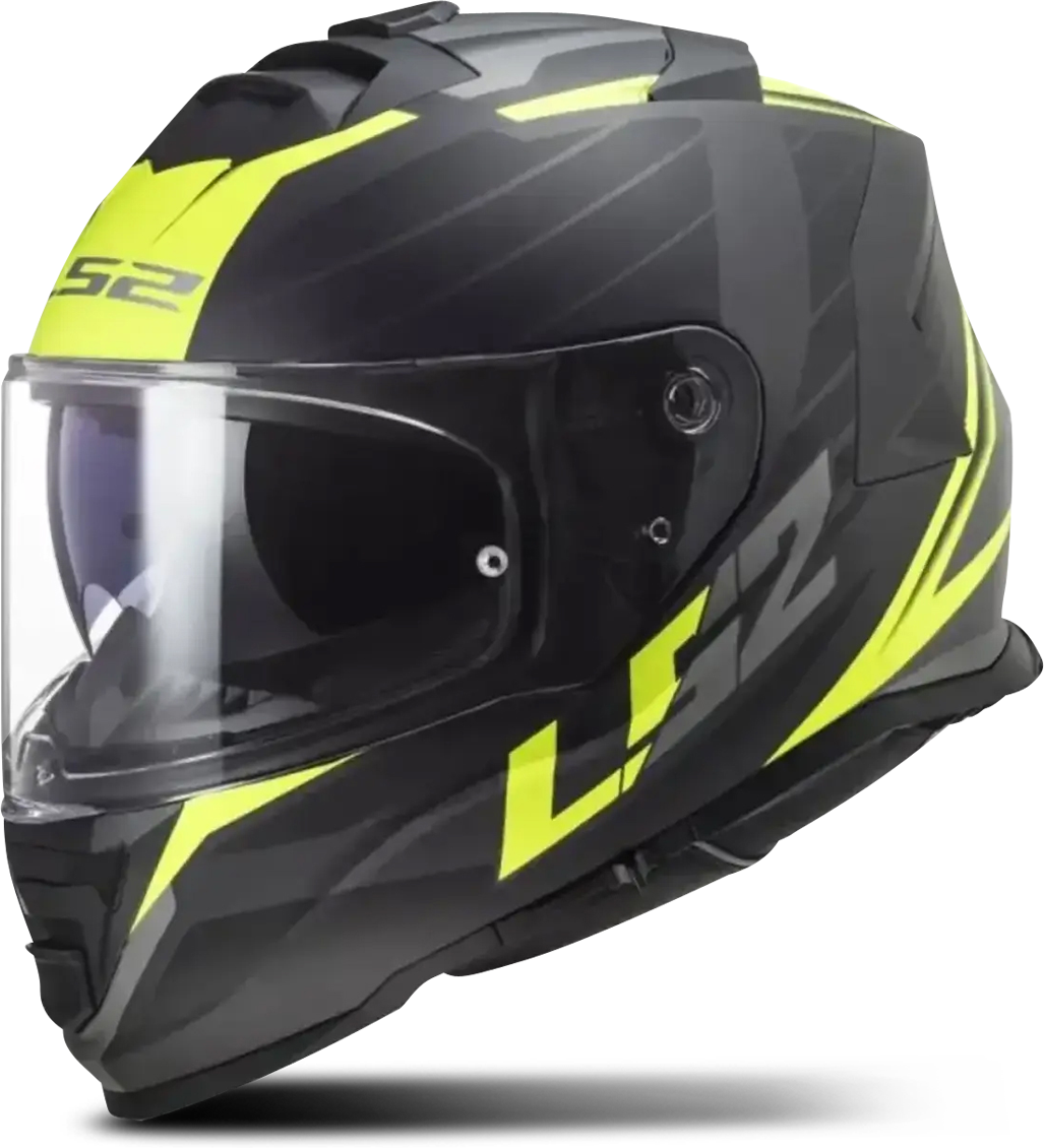 LS2 Casco Integrale  FF800 Storm II Nero Opaco-Giallo Fluo