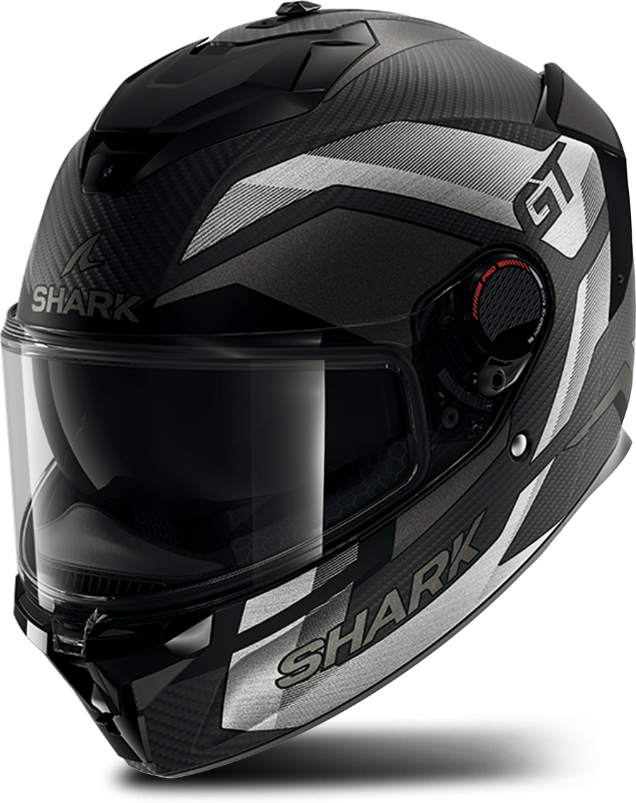 Shark Casco Integrale  Spartan GT Pro Ritmo Carbonio-Argento Cromo