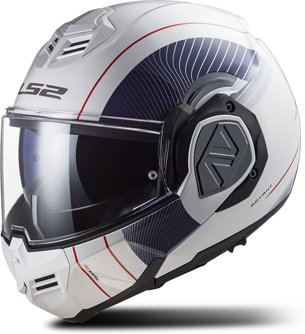 LS2 Casco Modulare  FF906 Advant Cooper Titanio Opaco-Bianco-Blu