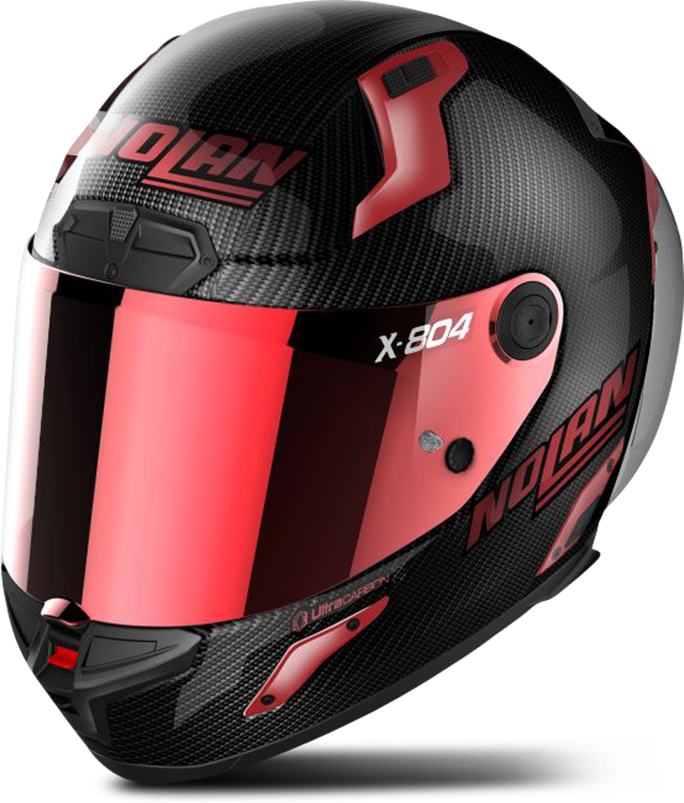 Nolan Casco Integrale  X-804 RS Ultra Carbon Rosso