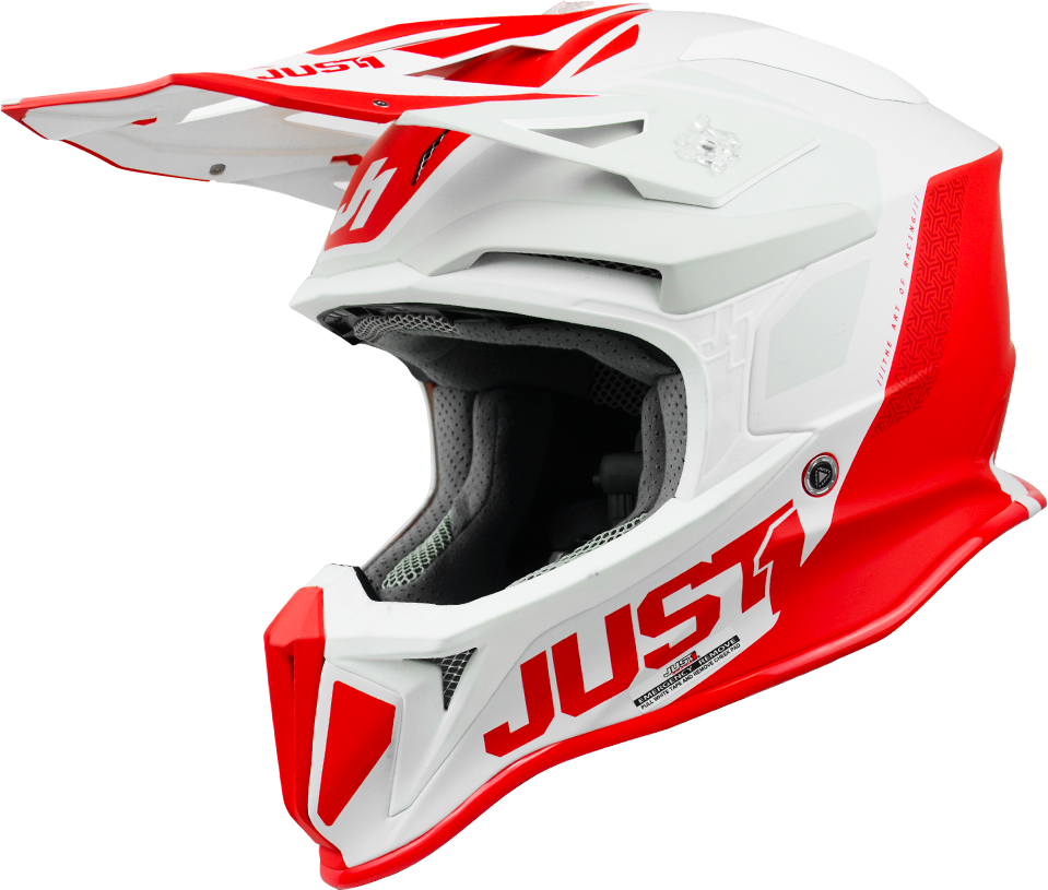 Just1 Casco Cross  J18 Pulsar Rosso