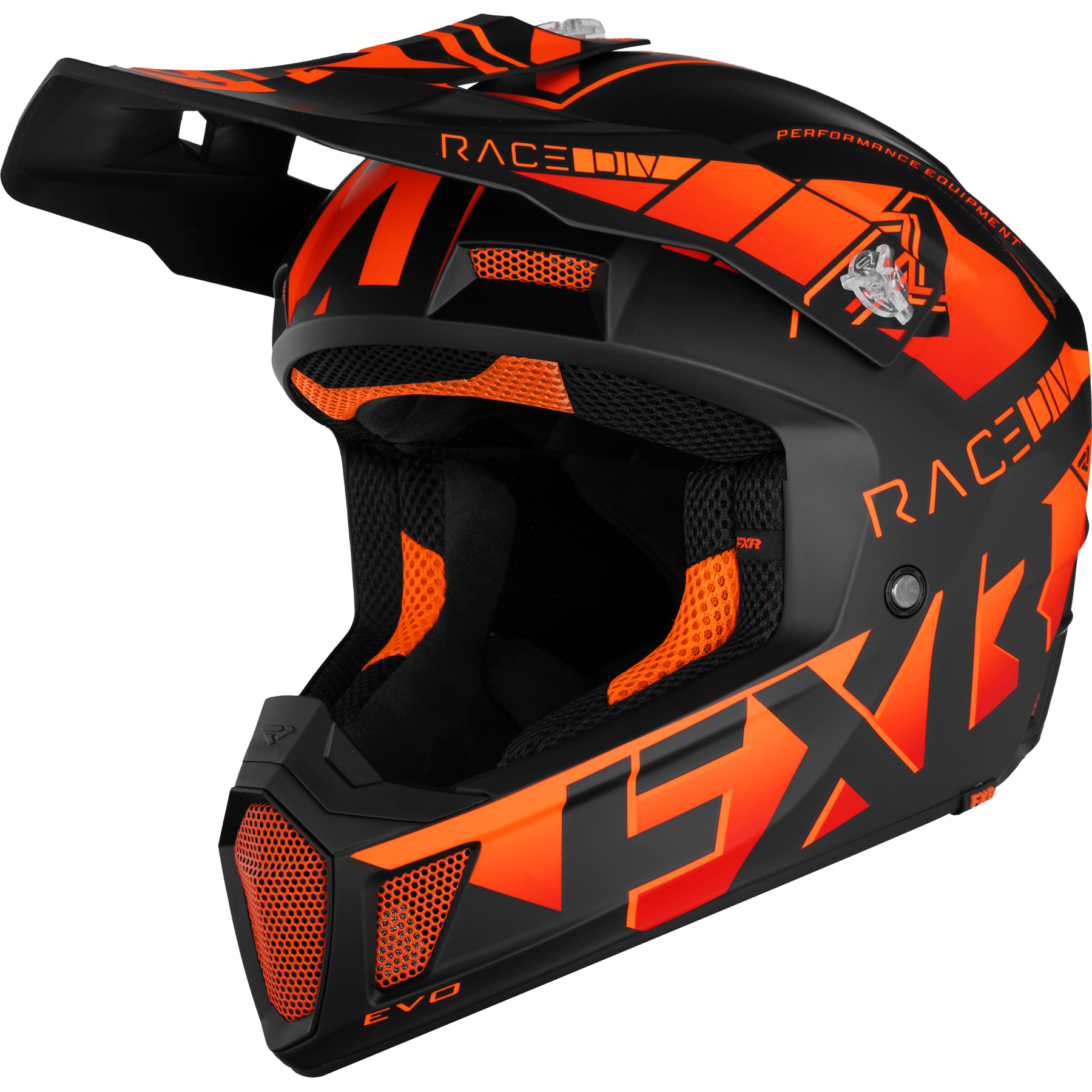 FXR Casco Cross  Clutch Evo Arancio