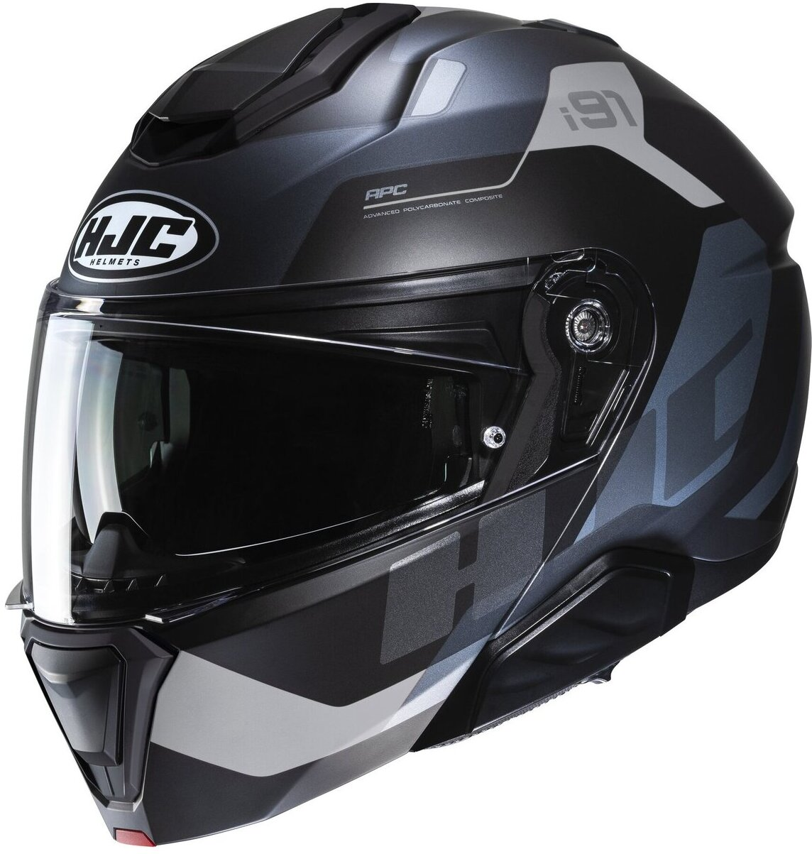 HJC Casco Modulare  i91 Carst MC5SF Nero-Grigio