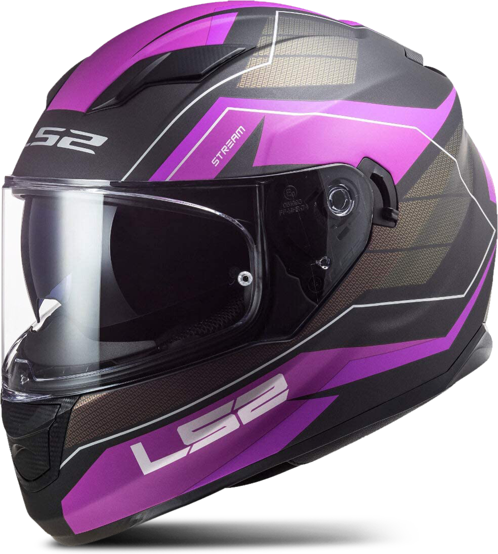 LS2 Casco Integrale  FF320 Stream Evo Mercury Grigio-Viola