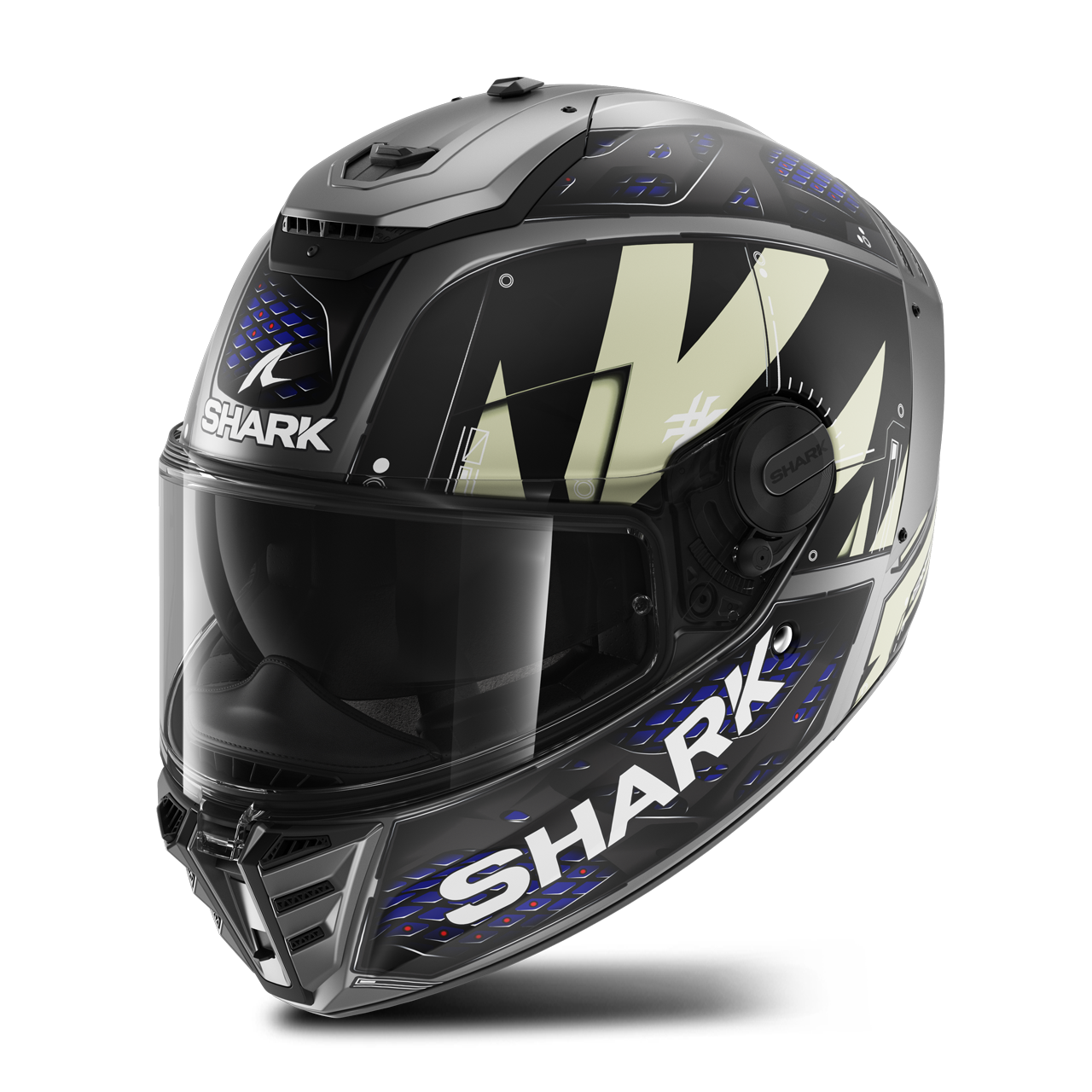 Shark Casco Integrale  Spartan RS Stingrey Antracite-Blu