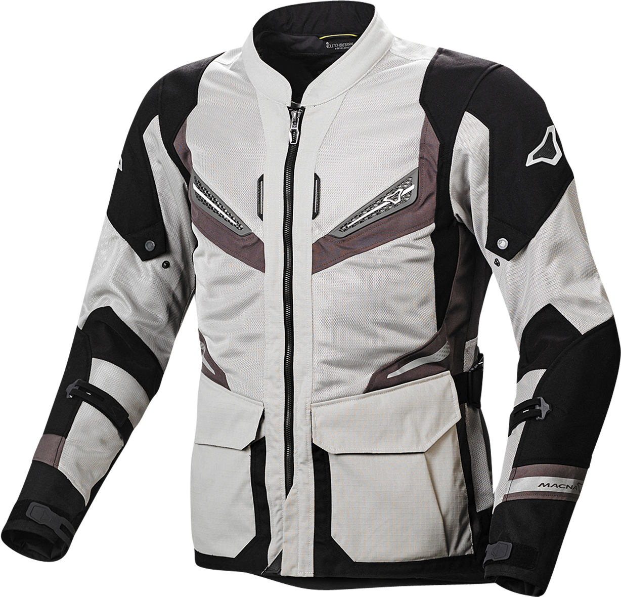 Macna Giacca Moto  Aerocon Grigio-Tortora