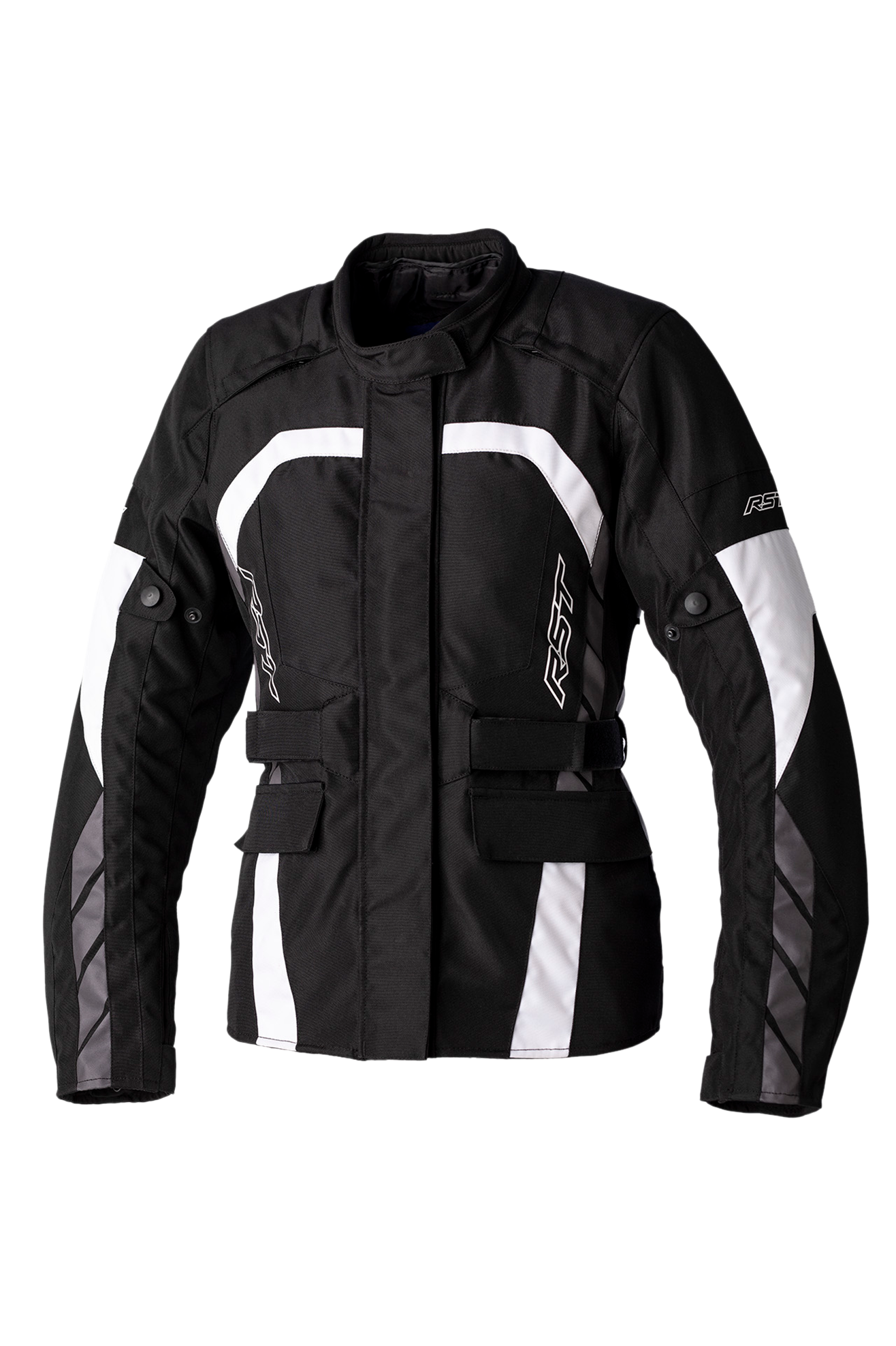 RST Giacca Moto Donna  Alpha 5 Nero-Bianco