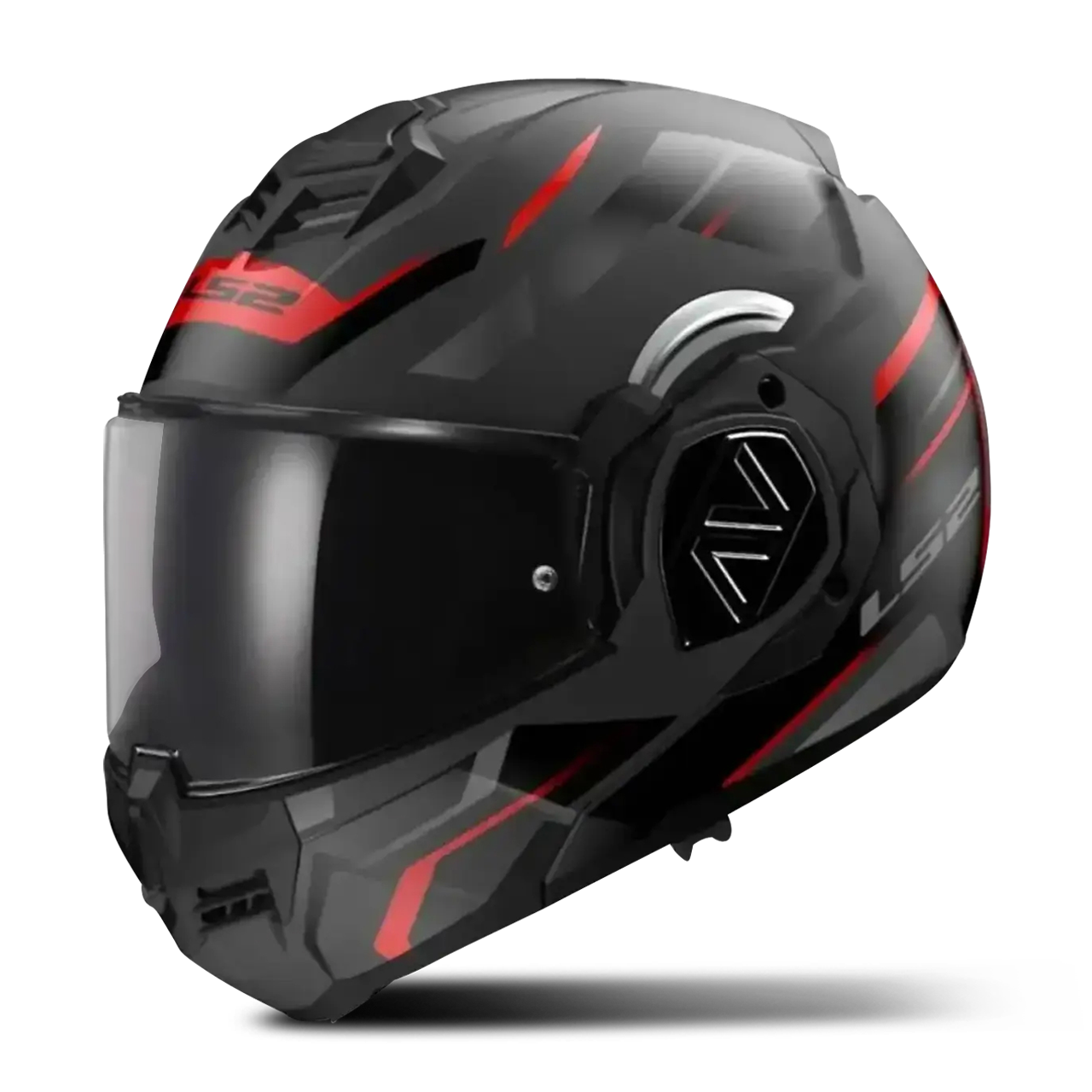 LS2 Casco Modulare  FF906 Advant Kuka Nero Opaco-Rosso