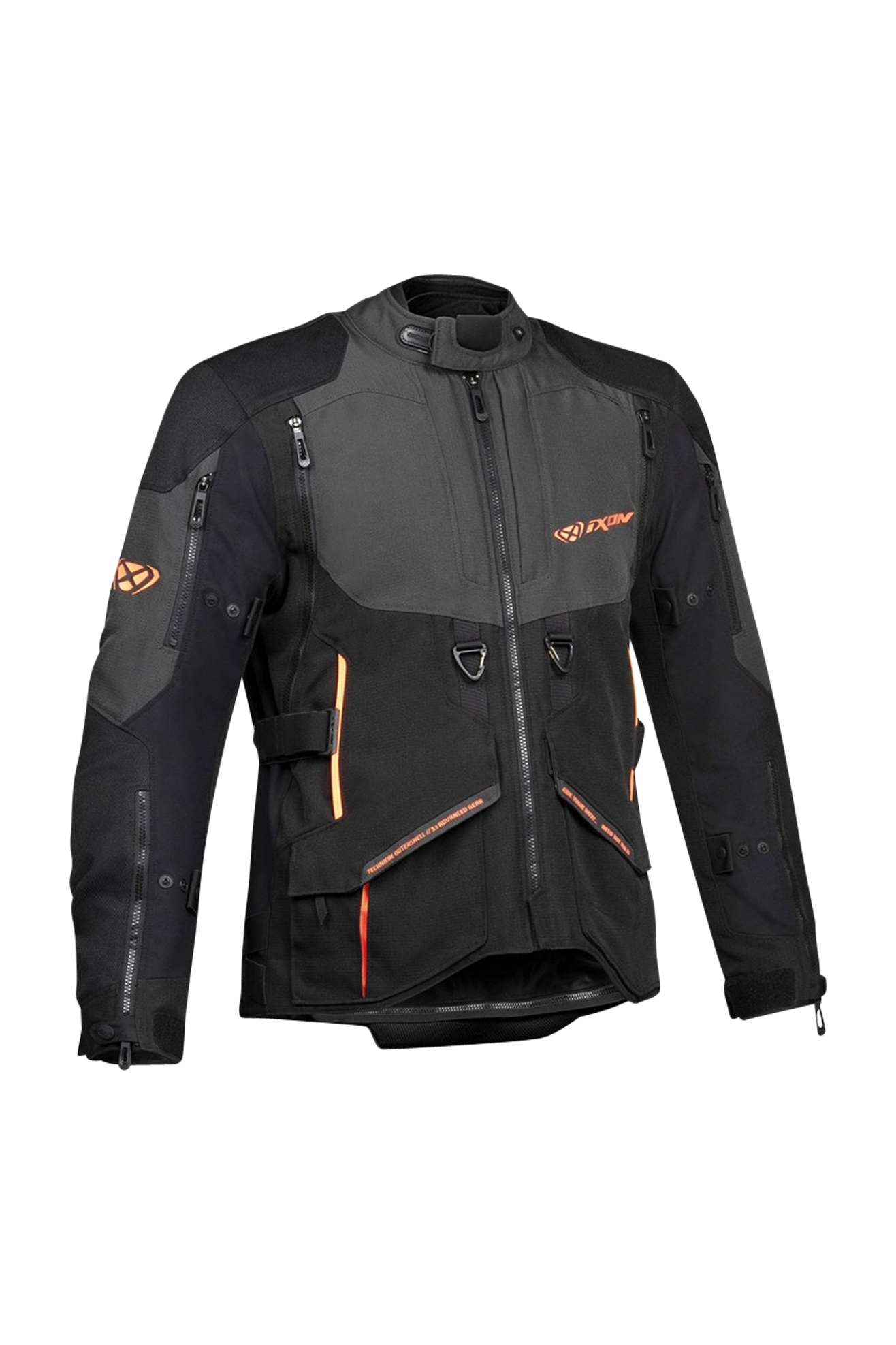 Ixon Giacca Moto  Ragnar Nero-Antracite-Arancio