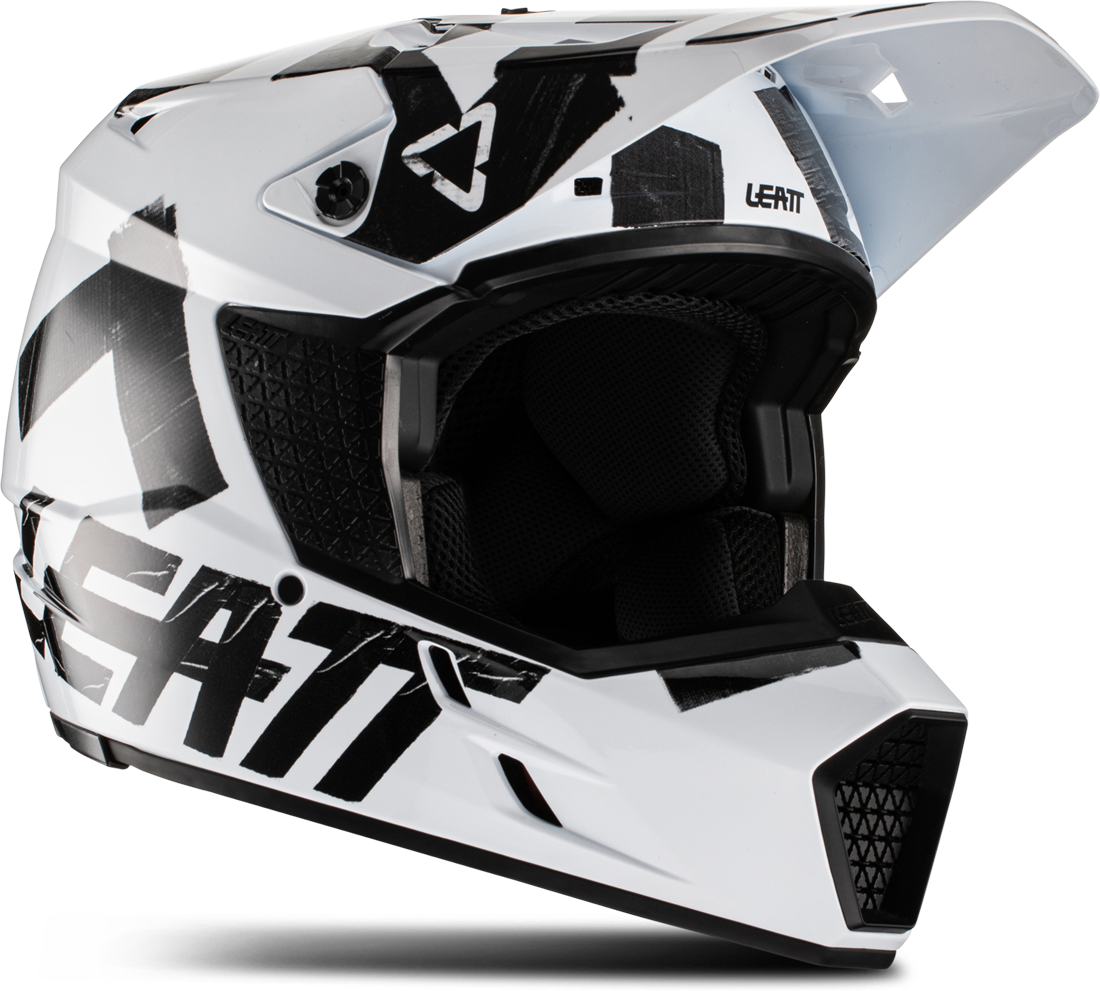 Leatt Casco Cross  Moto 3.5 V22 Bianco