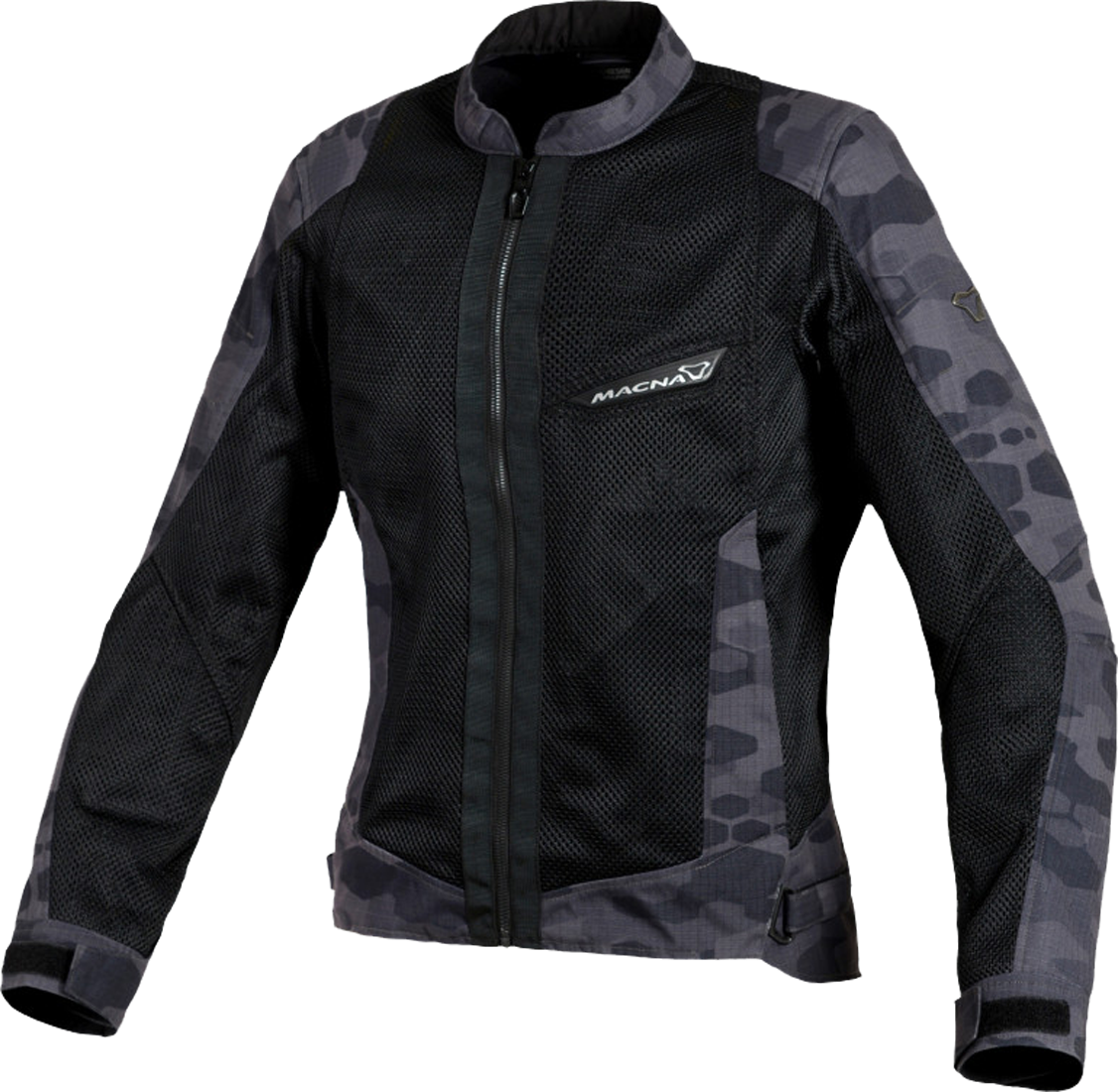 Macna Giacca Moto Donna  Velocity Nero-Grigio