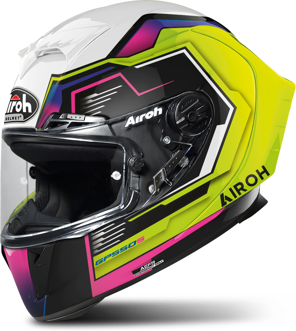 Airoh Casco Integrale  GP550 S Rush Lucido Multicolore