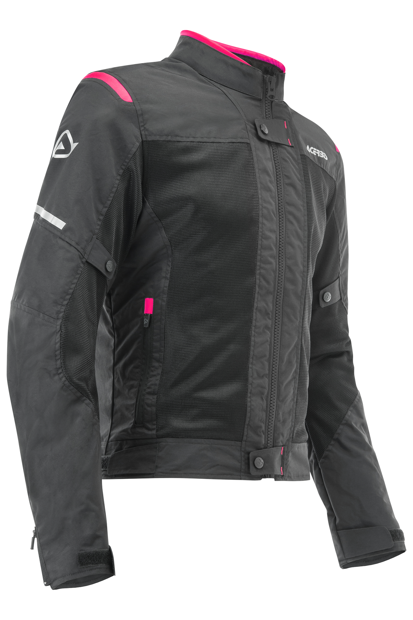 Acerbis Giacca Moto Donna  Ramsey My Vented 2.0 Nero-Rosa