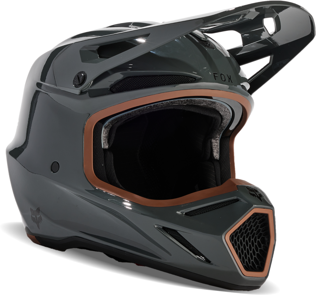 FOX Casco Cross  V3 RS Carbon Dark Shadow