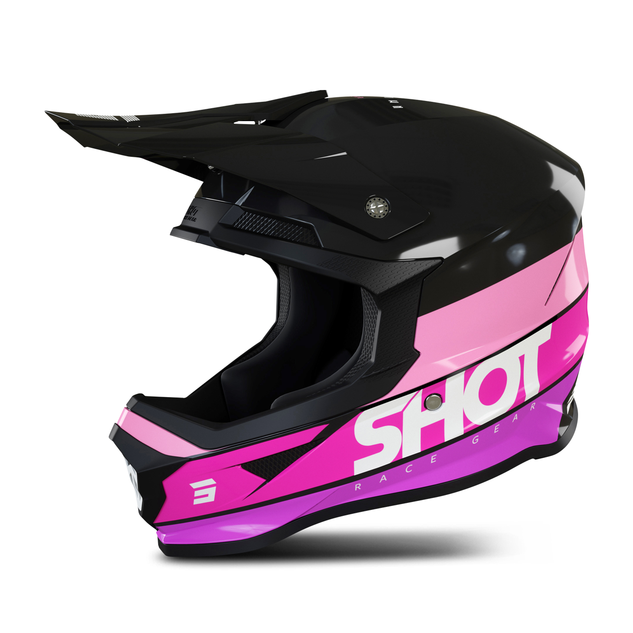 Shot Race Gear Casco Cross Shot Furious Story Rosa