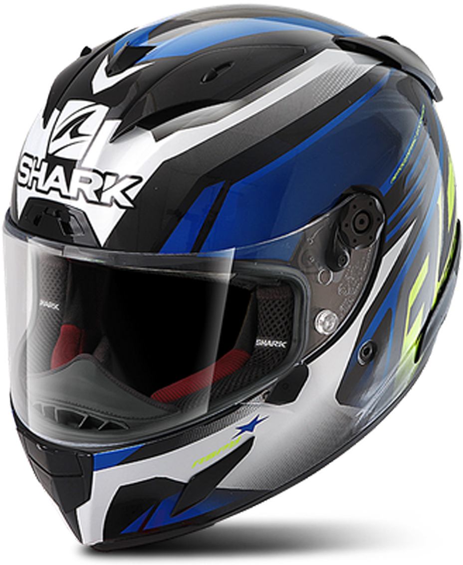 Shark Casco Integrale  Race-R Pro Aspy Nero-Blu-Giallo