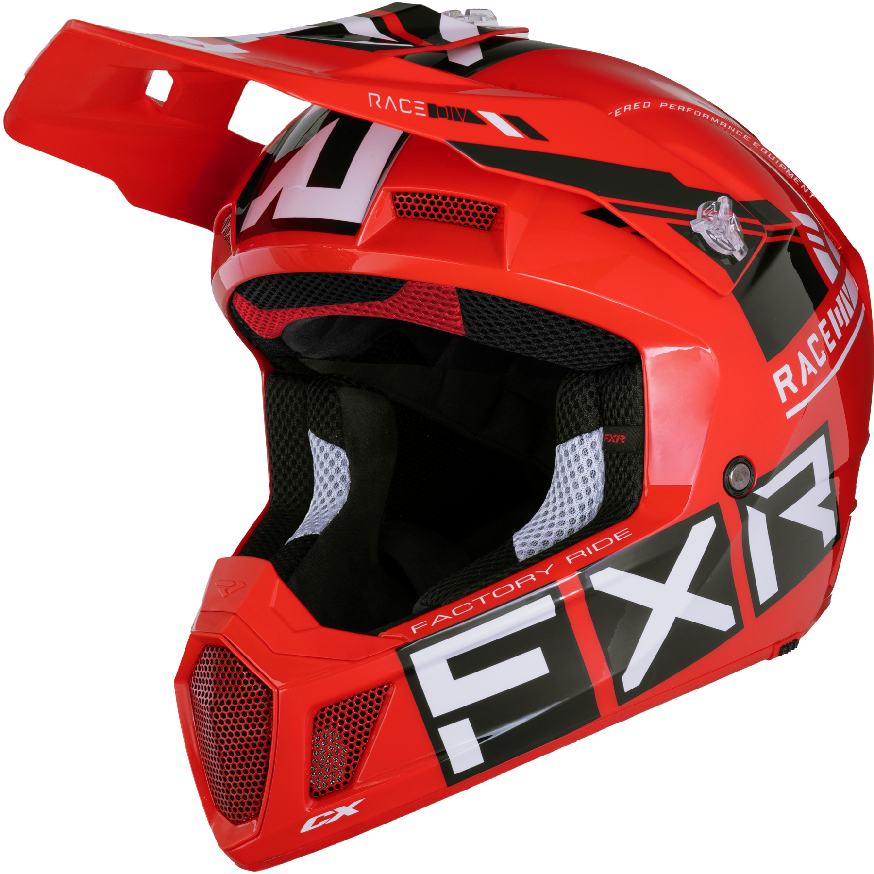 FXR Casco Cross  Clutch CX Pro Rosso-Nero