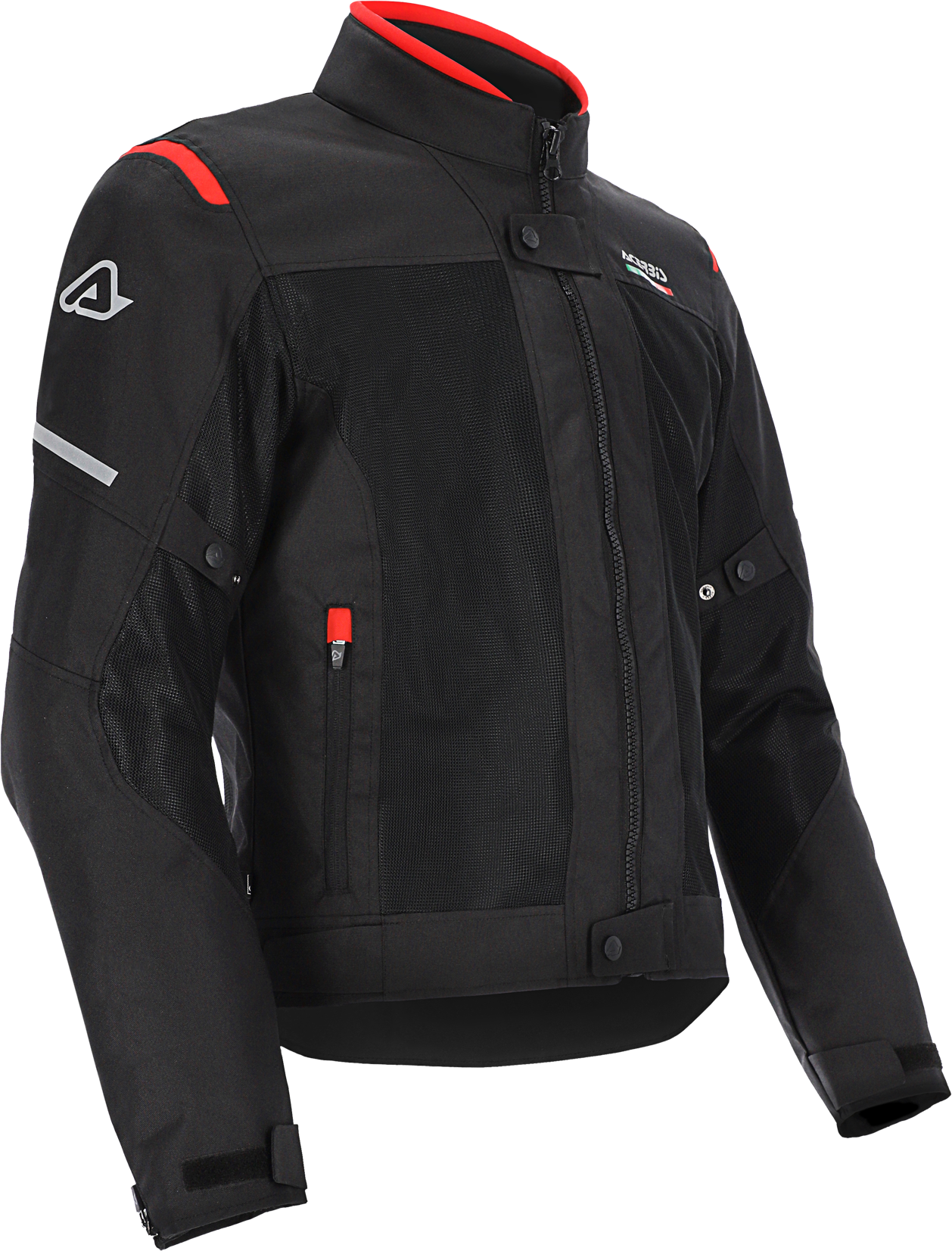 Acerbis Giacca Moto  Ruby Nero-Rosso