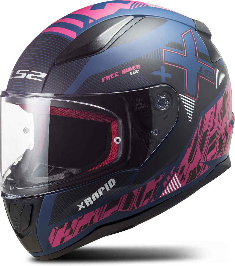 LS2 Casco Integrale  FF353 Rapid Xtreet Blu-Viola