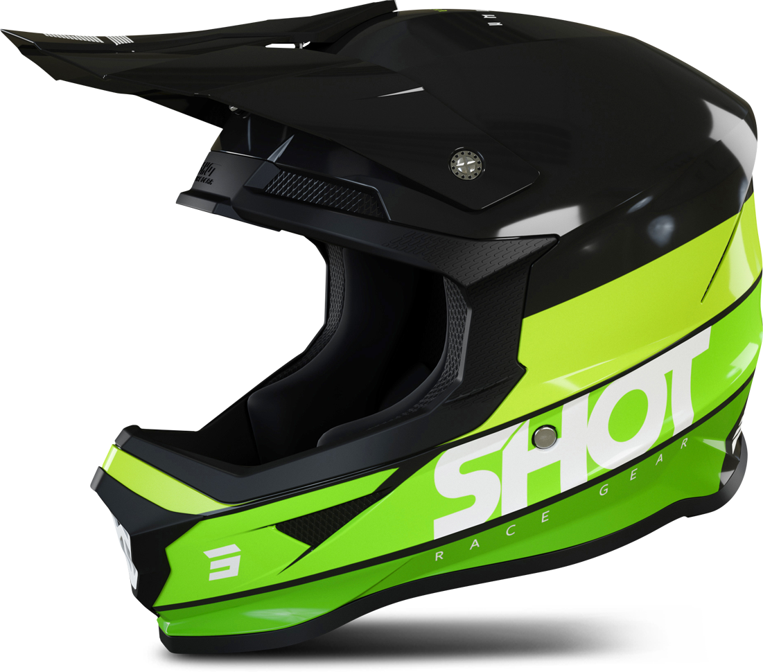 Shot Race Gear Casco Cross Shot Furious Story Verde