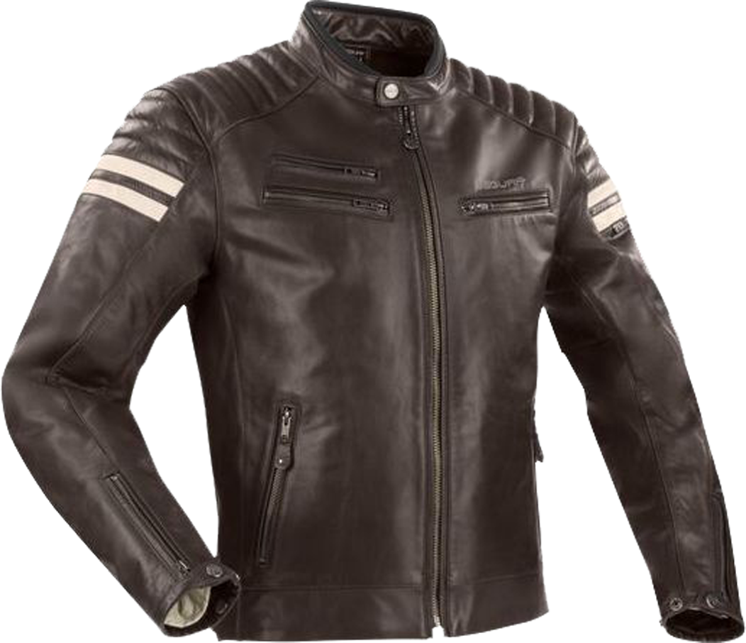 Segura Giacca Moto  Funky Marrone-Beige