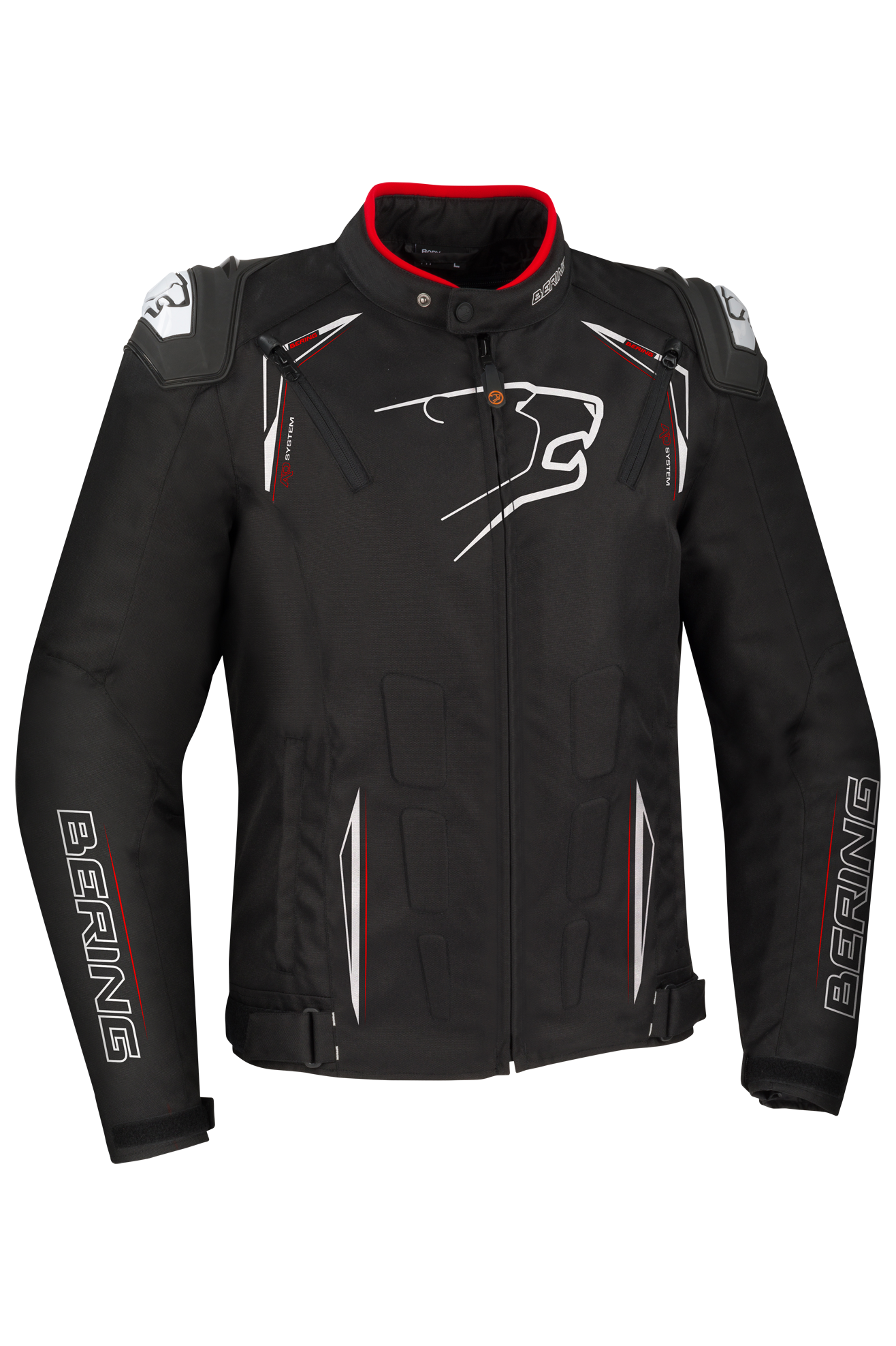 Bering Giacca Moto Start-R Nero-Bianco-Rosso