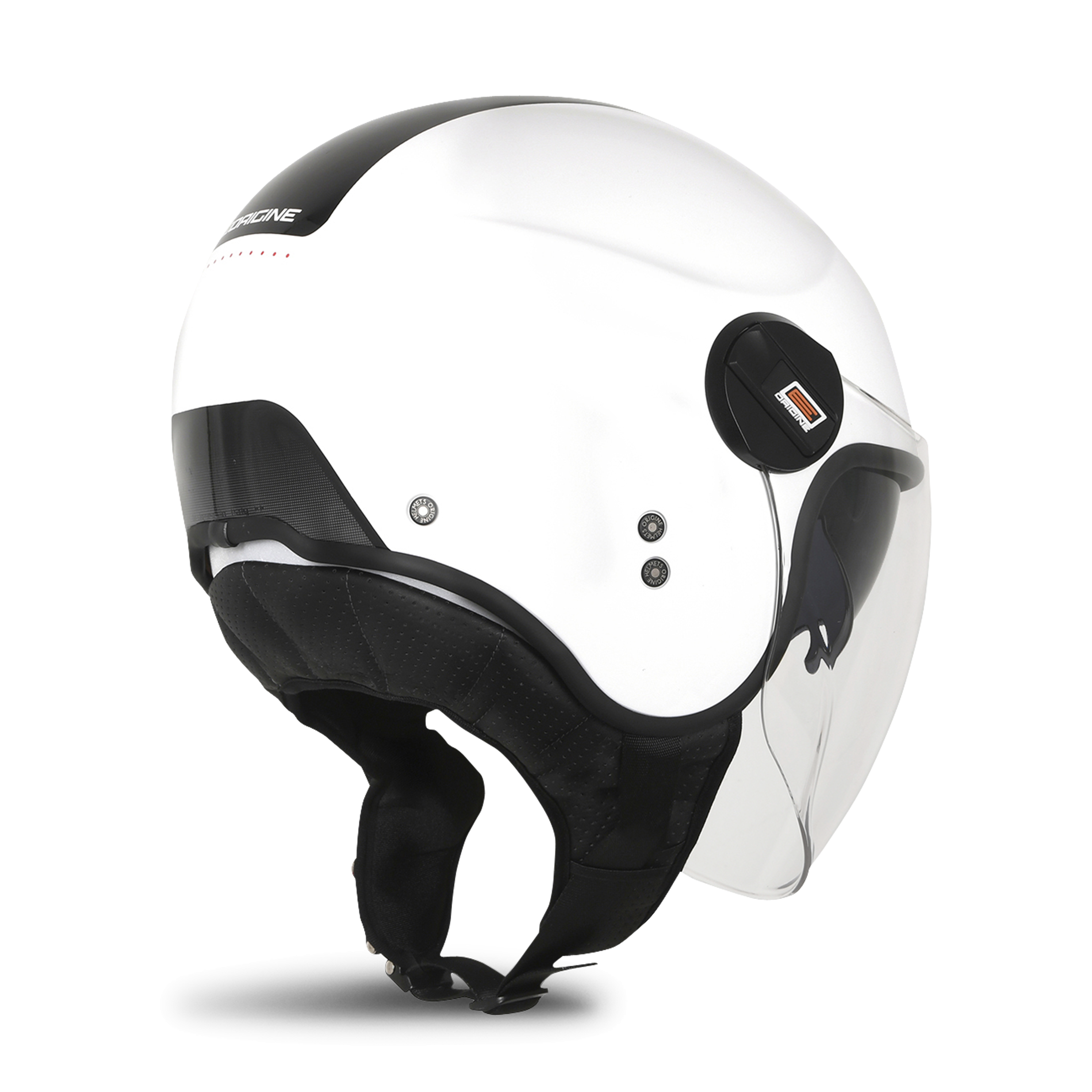 Origine Casco Jet Alpha Next Nero-Rosso-Bianco