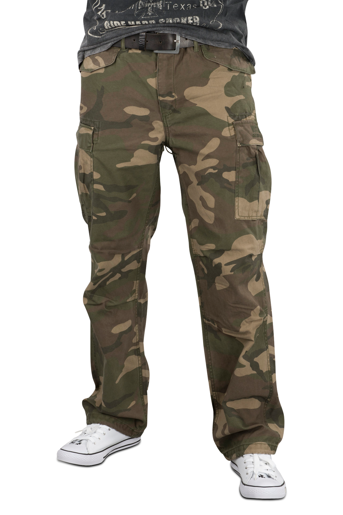 West Coast Choppers Pantaloni M 65 Cargo Mimetico