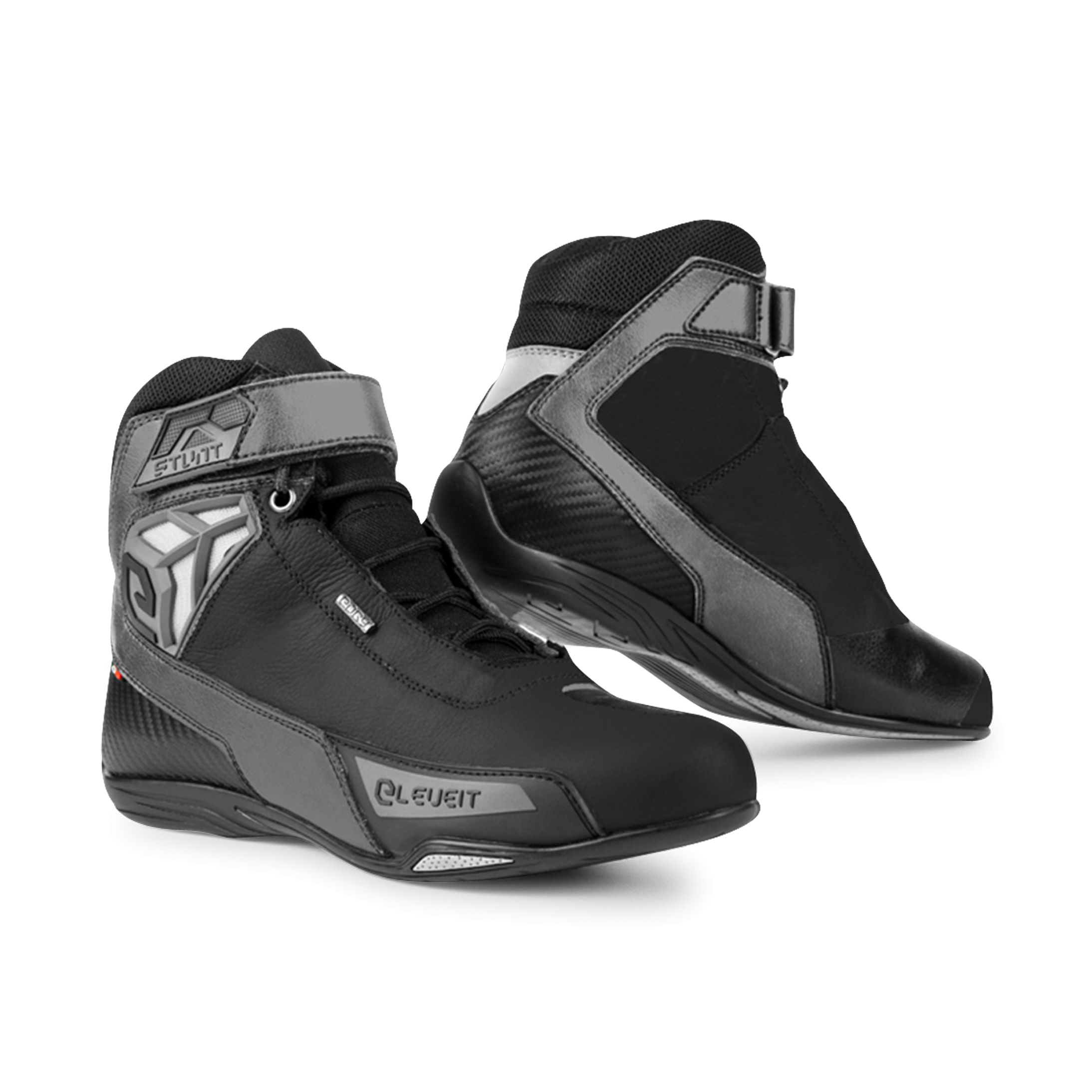 Eleveit Scarpe Moto Stunt WP Nero-Grigio